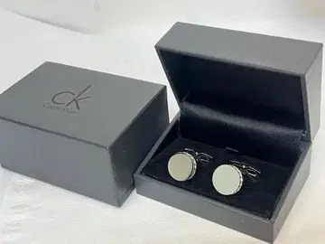 새상품 미사용 캘빈클라인 커프스 단추 커프 링크 실버 계열