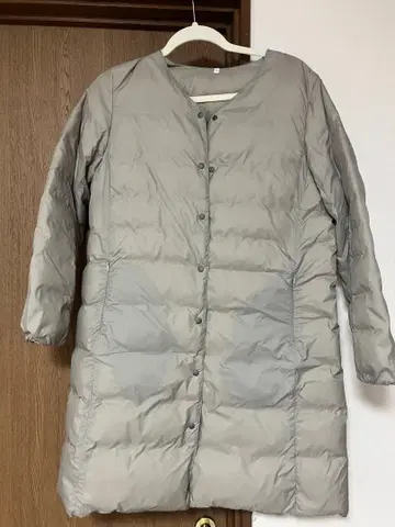 새상품급 무인양품 롱 다운 자켓 여성용 XL 베이지