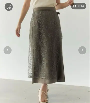 코히나 cohina STRATA 크로스 스티치 타이트 스커트