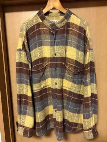 텐더로인 스탠드 플란넬 체크 셔츠 L