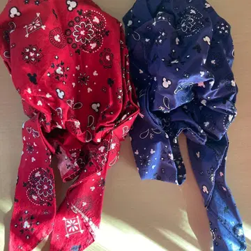 도쿄 디즈니랜드 어린이용 터번 모자 반다나 레트로