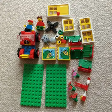 LEGO 레고 블록 파란색 양동이 기본 세트 부품만