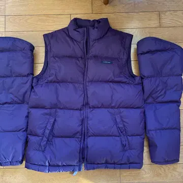 Lands' End 퍼플 다운 베스트 M