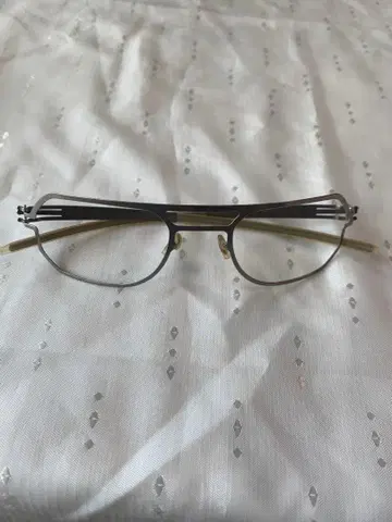 Ic Berlin 안경 프레임 남성용 재확인 실버 axl s.