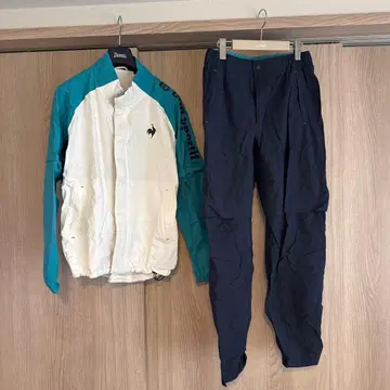 le coq sportif 골프 우비 남성용 자켓 팬츠 세트