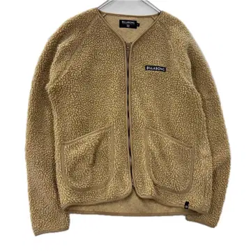 BILLABONG 보아 플리스 자켓 더블 지퍼 노카라 M
