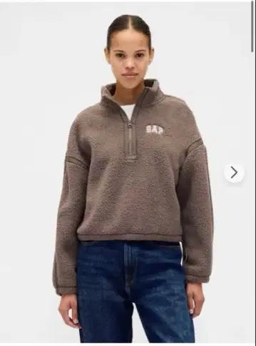 GAP 하프 지퍼 맨투맨 M 사이즈