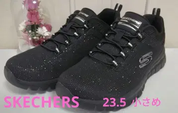 미사용 SKECHERS 라메 믹스 스니커즈 23.5 (작게 나옴)