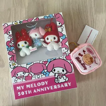 마이멜로디 50주년 북박스 마스코트 세트 3개 세트