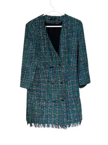 ZARA 노카라 더블 버튼 자켓 원피스