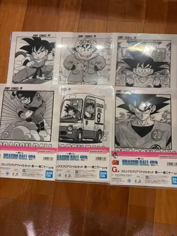 드래곤볼 클리어 파일 6장 세트