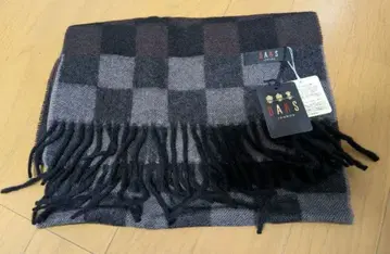 DAKS 체크 무늬 머플러 캐시미어 100%