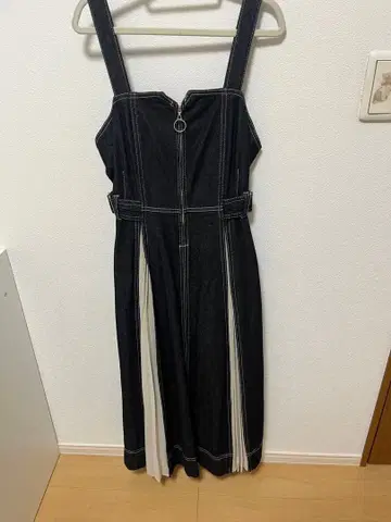 차오패닉 데님 플리츠 원피스 오버롤 스커트 프리