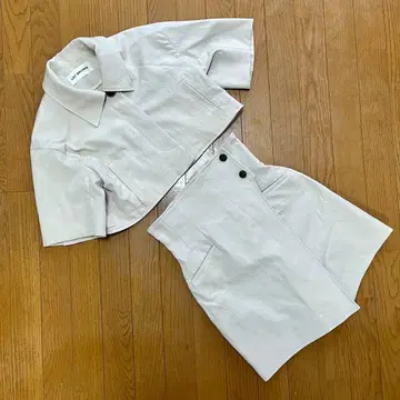 Lily Brown 숏 스탠다드 재킷 랩 팬츠 셋업