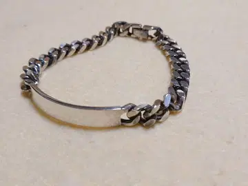 실버 체인 팔찌 남성용