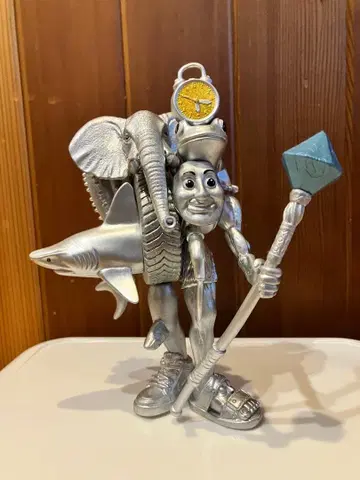 이탈리안 브레인 로트 실버 합체 피규어 약 18cm