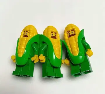 레고 미니 피규어 정품 옥수수 3개 세트