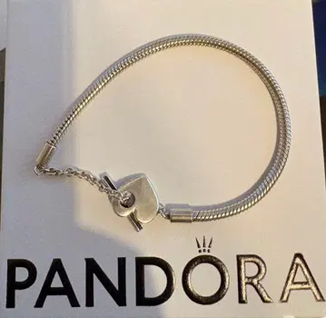 판도라 하트형 락 팔찌