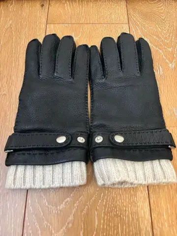 GIGLIO FIORENTINO 천연 가죽 장갑 캐시미어 울