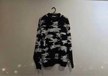 ZARA 카모플라쥬 패턴 니트 스웨터 L