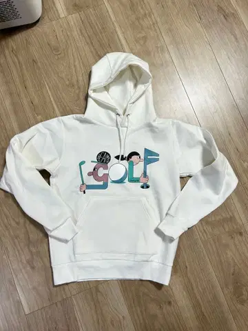 빔즈 골프 여성용 Jeremyville 별주 후드티 화이트