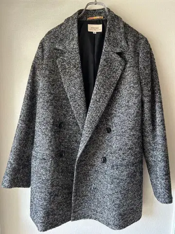 오리히카 CITY TAILORED 코트 울 혼방 재킷 M 화이트/블랙