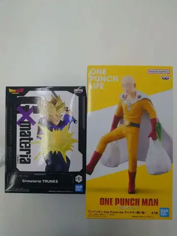 드래곤볼 트렁크 & 원펀맨 사이타마 피규어