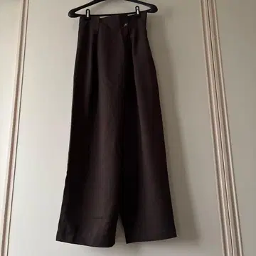 택 포함 새상품 ehka sopo 랩 팬츠 프리 브라운