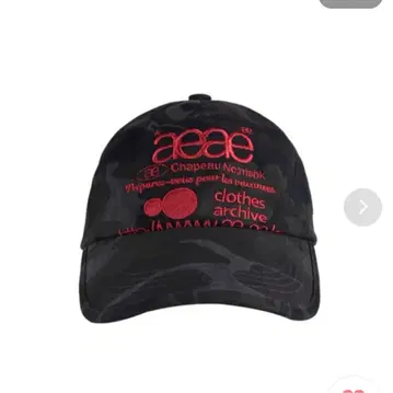 aeae WEB LOGO 카모 패널 볼캡