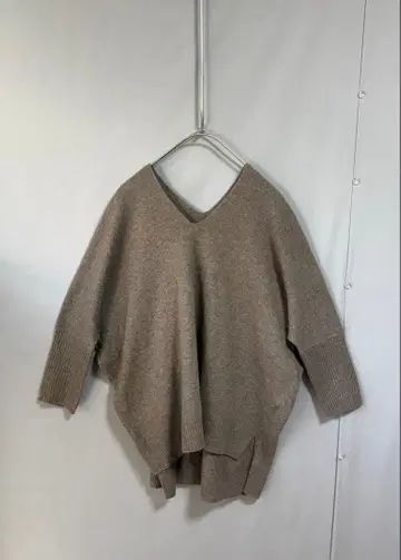 IENA 이에나 캐시미어 혼방 오버 사이즈 니트 그레이지