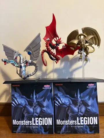 유희왕 삼환신 오시리스 오벨리스크 라 사이버 엔드 피규어 세트