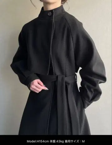 블랙 롱 코트 M 사이즈