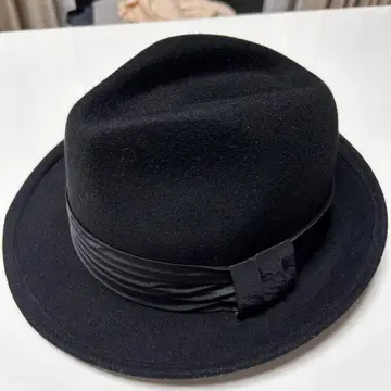 블랙 울 100% 햇 모자