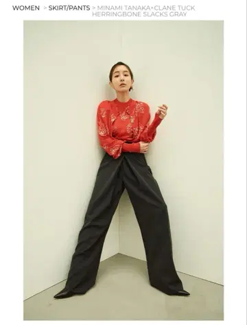 CLANE 다나카 미나미 슬랙스