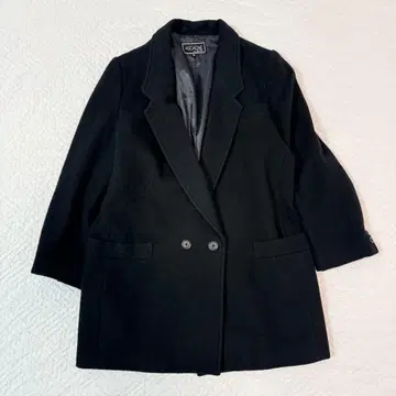 아스카니 울 혼방 코트 여성용 [9] 일본제 블랙 검정 자켓