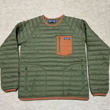 patagonia 사이런트 다운 크루 S 올리브 그린