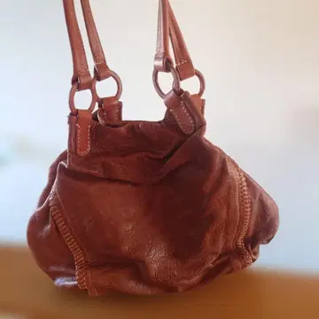 겐텐 genten 토트백 가죽 브라운