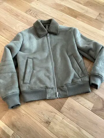 ZARA 스웨이드 보아 블루종 점퍼