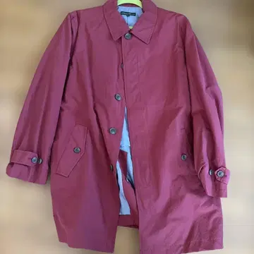 빨간색 코트 면 혼방 나일론 자켓 남성용