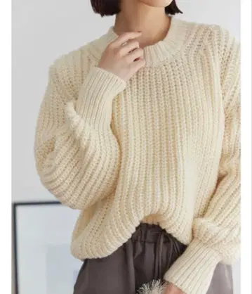 Edit Sheen 밭고랑 짜임 루즈핏 니트