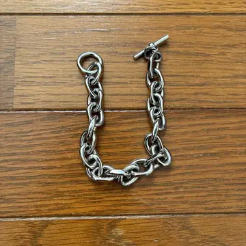 실버 체인 팔찌 토글식