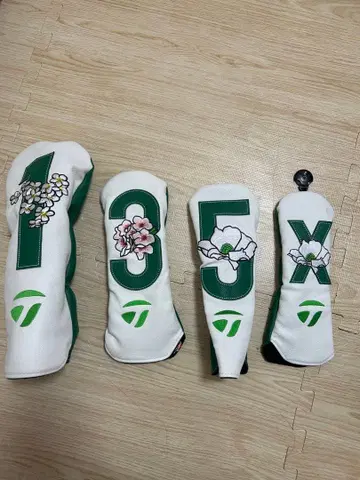 골프 헤드커버 꽃무늬 세트