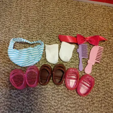 멜짱 이불, 신발, 양말, 빗, 헤어밴드, 가방 세트
