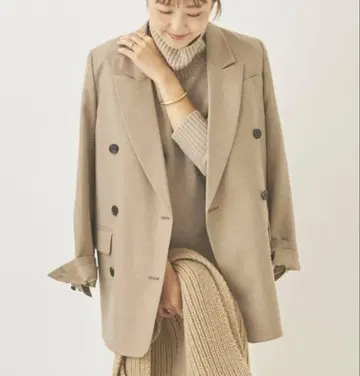 R'IAM PEA 더블 테일러드 자켓