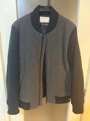 BAYFLOW 퀼팅 자켓 그레이/블랙