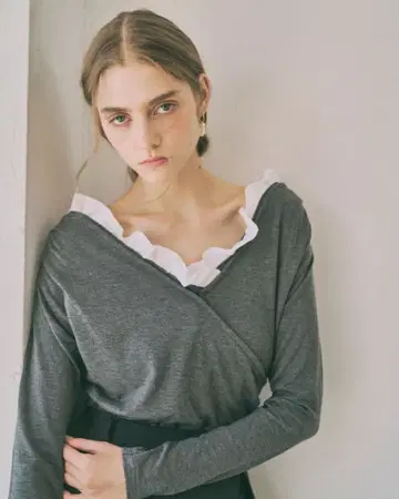 [ 미사용 새상품 ] HYEON piano tops / gray