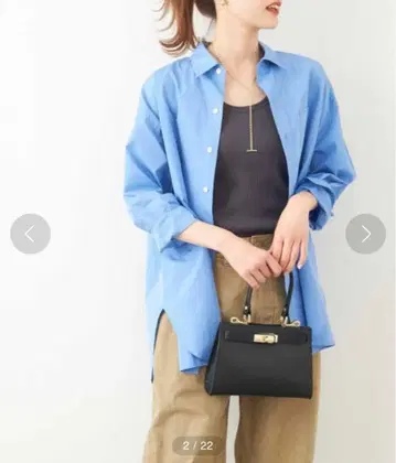 [ AULENTTI ] 금장 장식 원 핸들 백