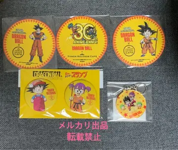 드래곤볼 타워 레코드 코스터 캔뱃지 아크릴 키링