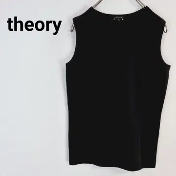 띠어리 [ M ] 슬리브리스 니트탑 심플 U넥 캐주얼