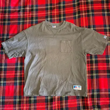 00s 러셀 애슬레틱 L 올리브 그린 티셔츠